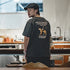 Maden 330g Heavyweight Tiger Embroidered T-Shirt – Men’s Retro Summer Tee